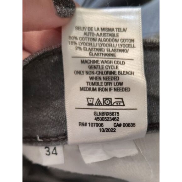 NWT HUDSON Blake BRX Stretch Slim Straight Jeans Size 34 Grey RN 107906 - Picture 8 of 10